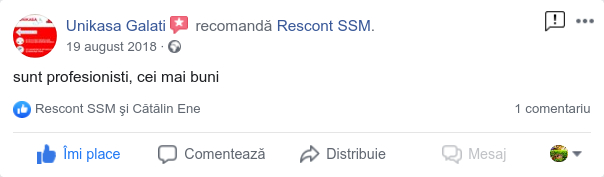 Testimoniale despre Servicii de consultanta Resurse Umane Galati